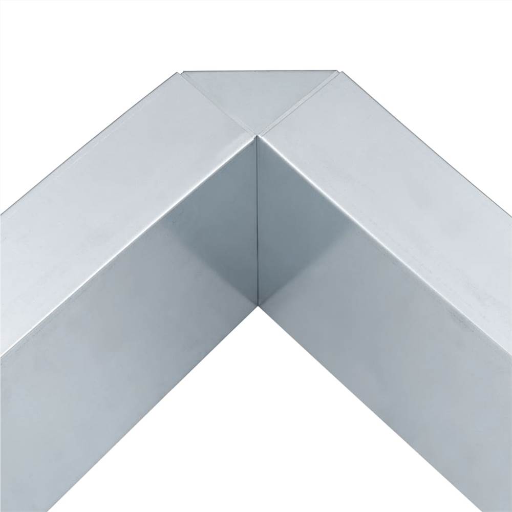 Snail Fence Galvanised Steel 50x50x25 cm