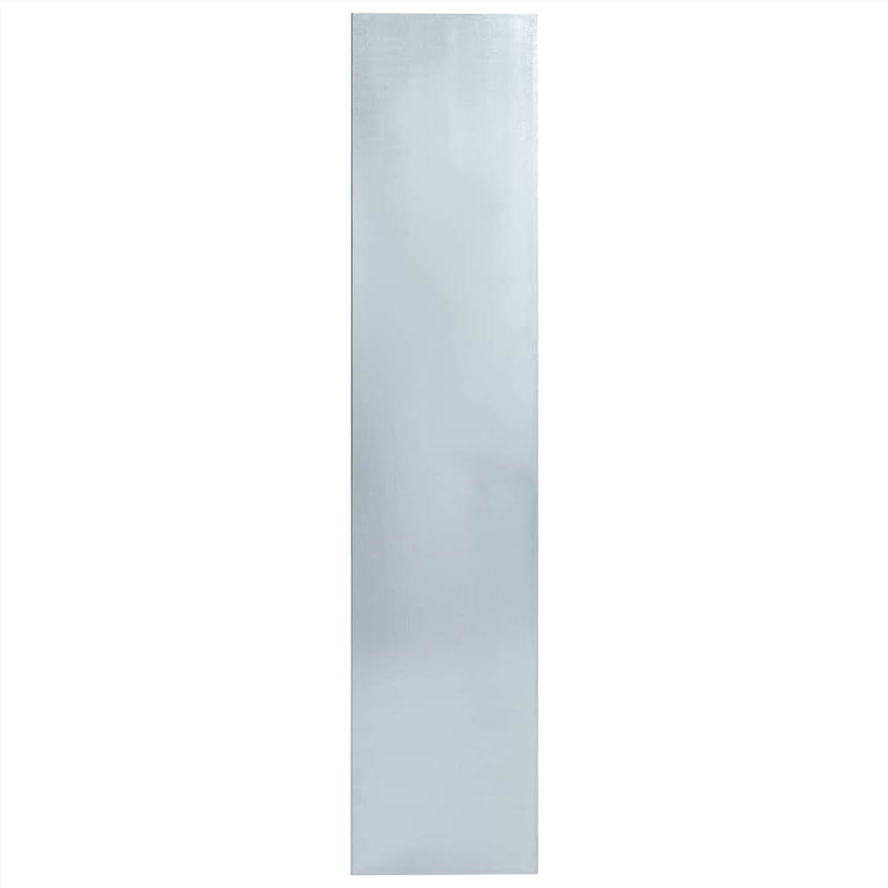 Snail Fence Plates 4 pcs Galvanised Steel 150x7x25 cm 0.7 mm