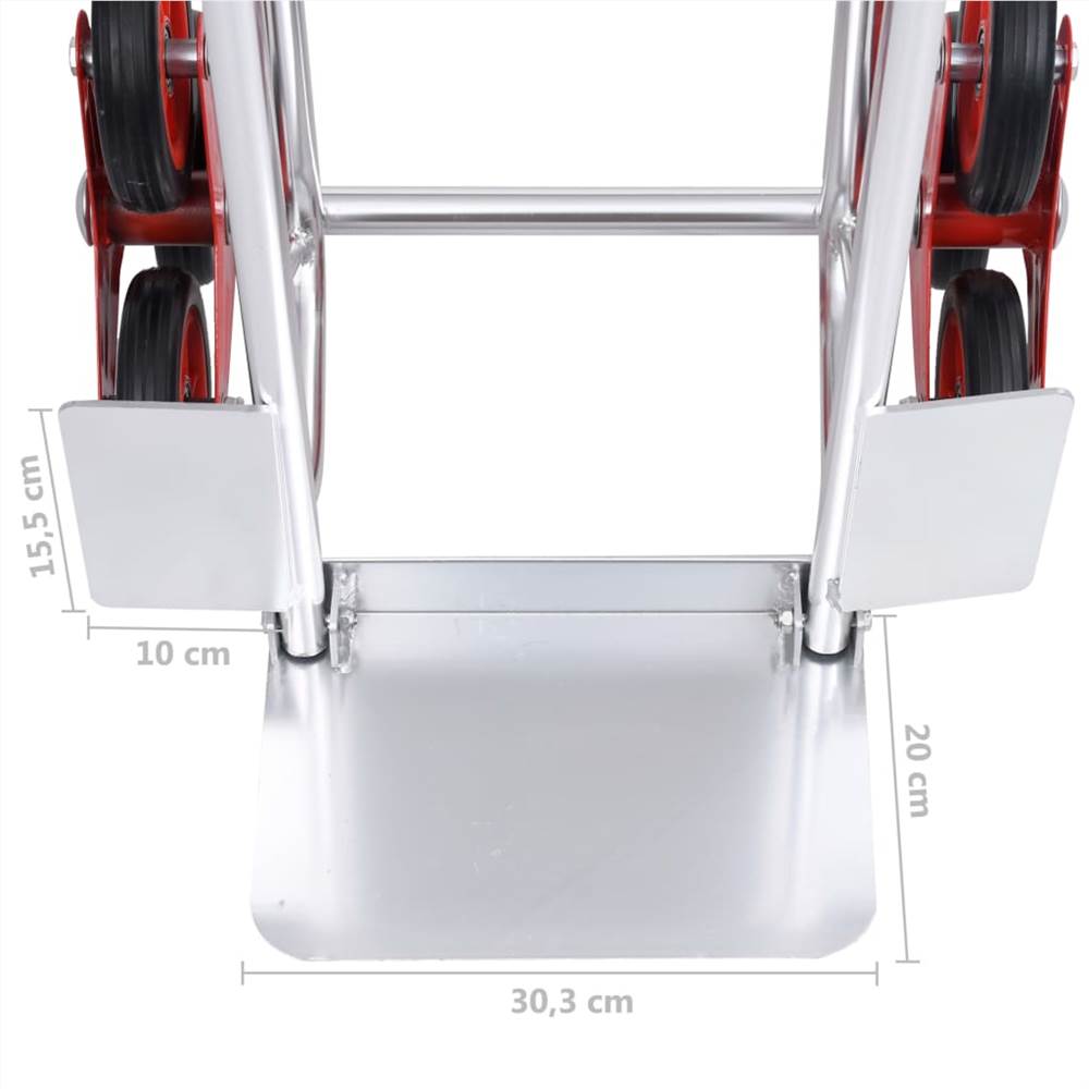 Stair Climbing Hand Truck with 6 Wheels 51x53.5x118 cm 150 kg
