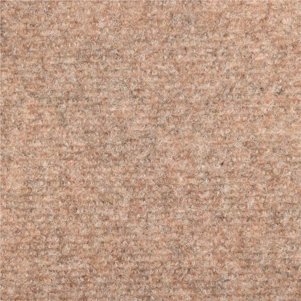 Stair Mats 15 pcs Needle Punch 65x25 cm Brown