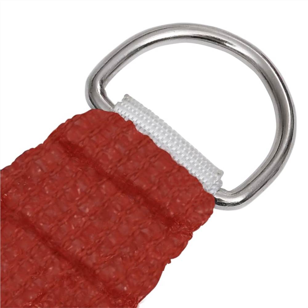 Sunshade Sail 160 g/m² Red 3x4x5 m HDPE