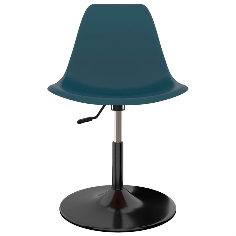 Swivel Dining Chairs 6 pcs Turquoise PP