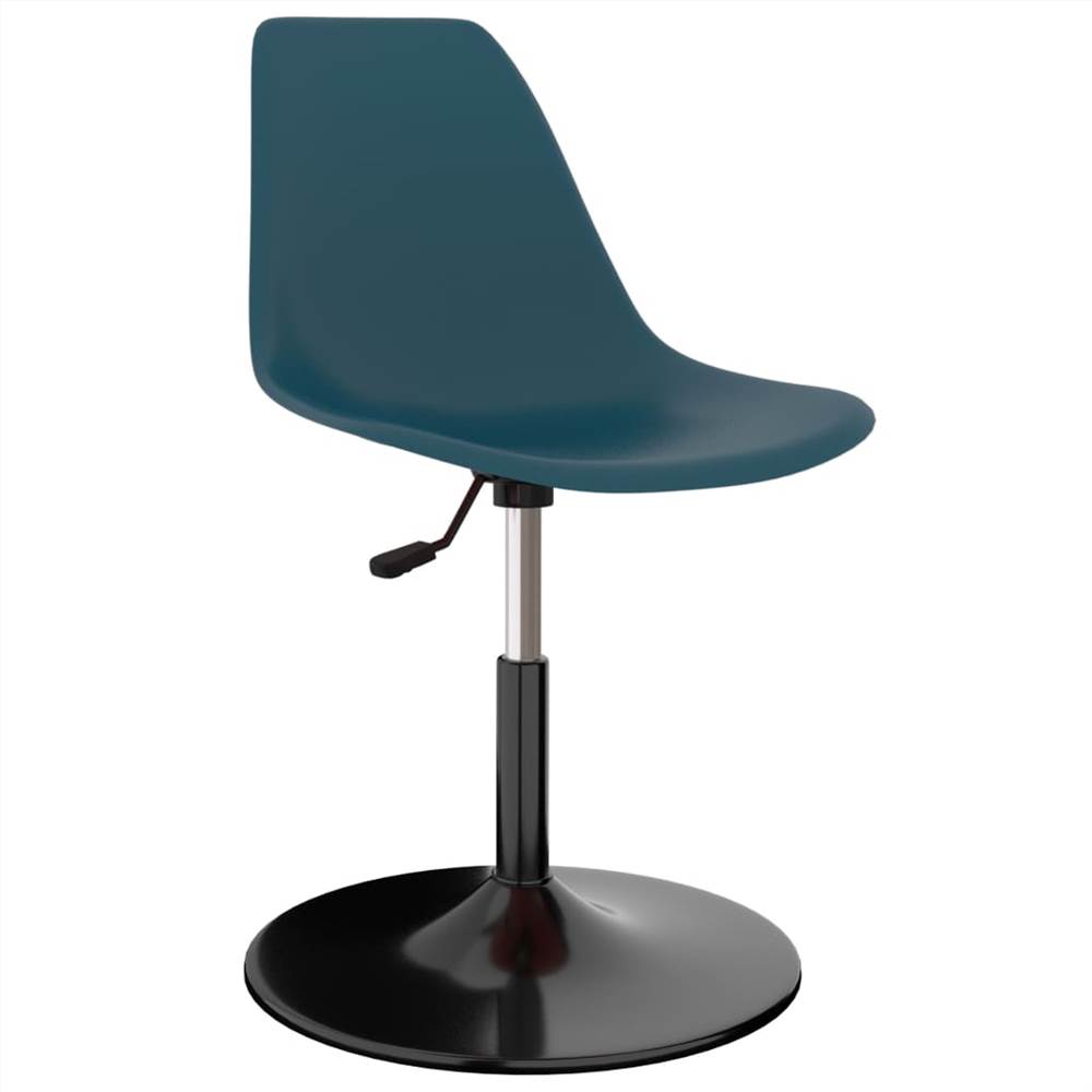 Swivel Dining Chairs 6 pcs Turquoise PP