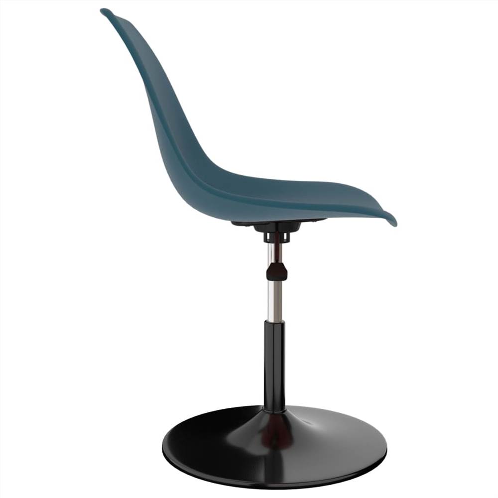 Swivel Dining Chairs 6 pcs Turquoise PP