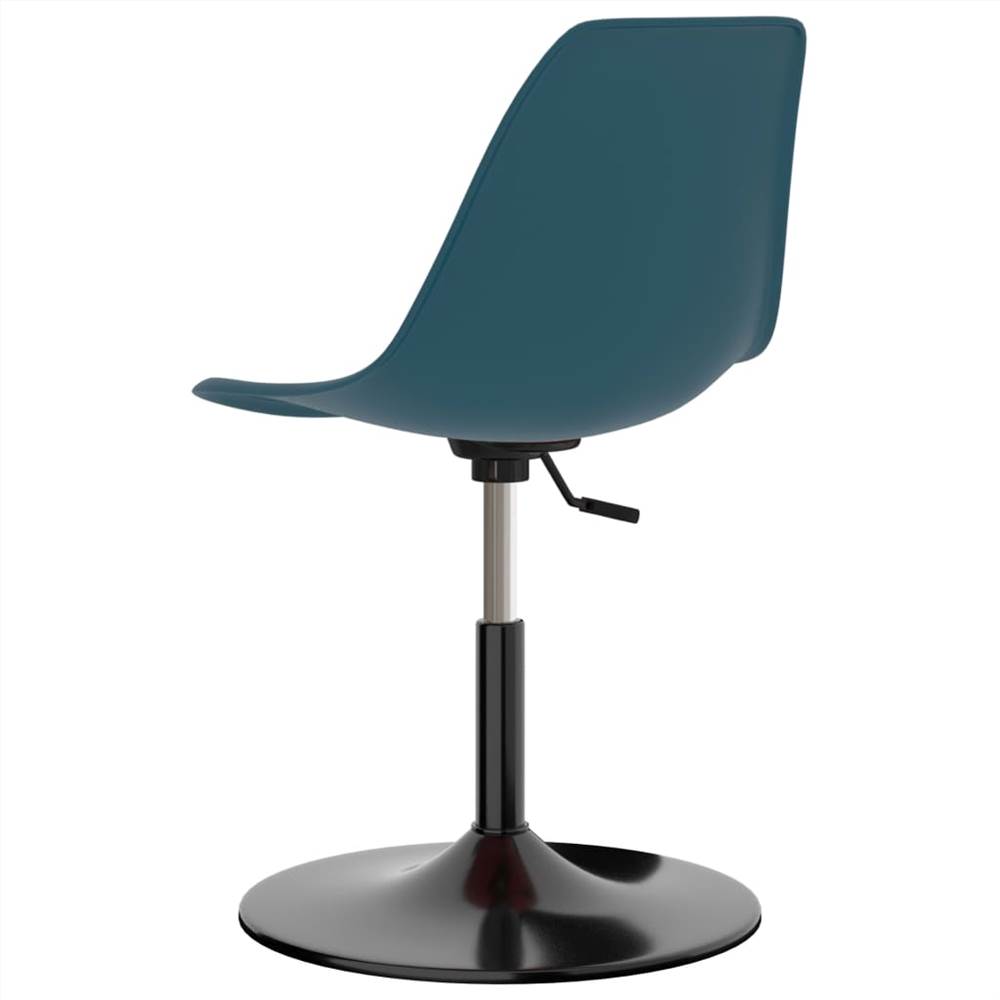 Swivel Dining Chairs 6 pcs Turquoise PP