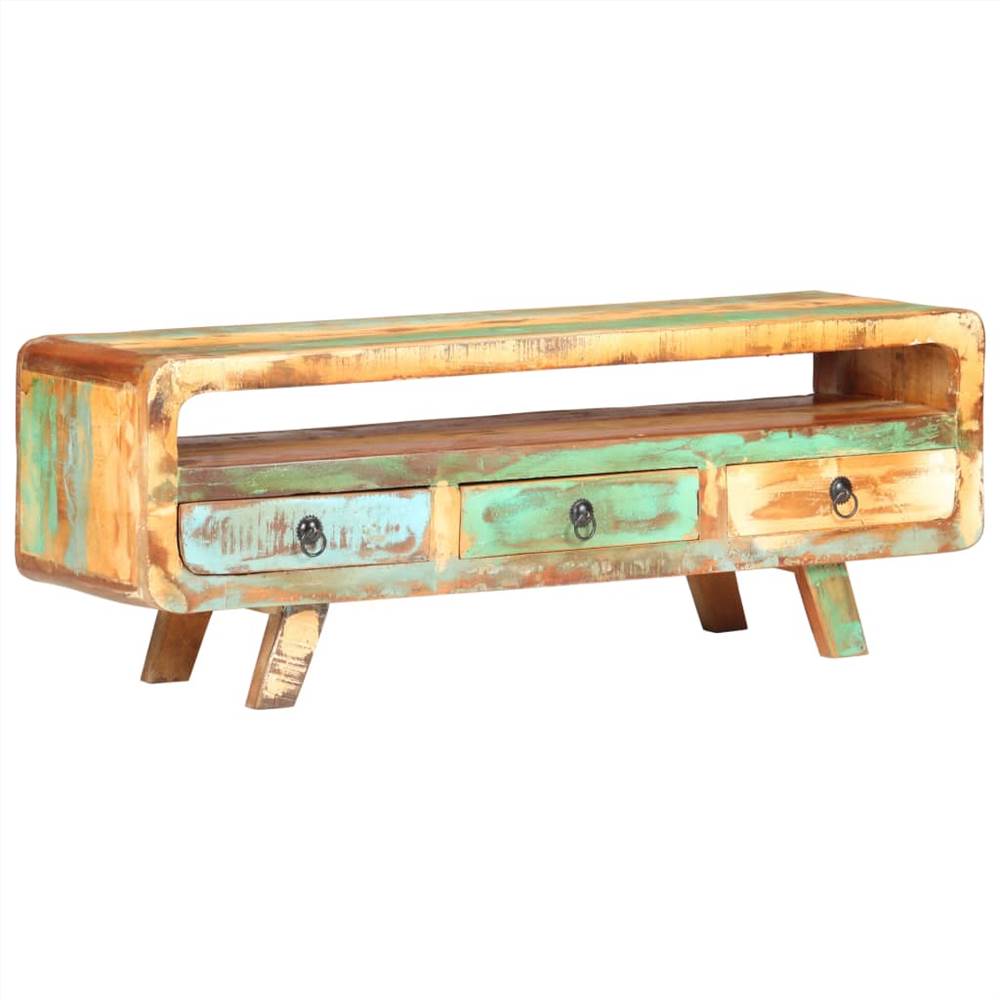 TV Cabinet 117x30x41 cm Solid Reclaimed Wood