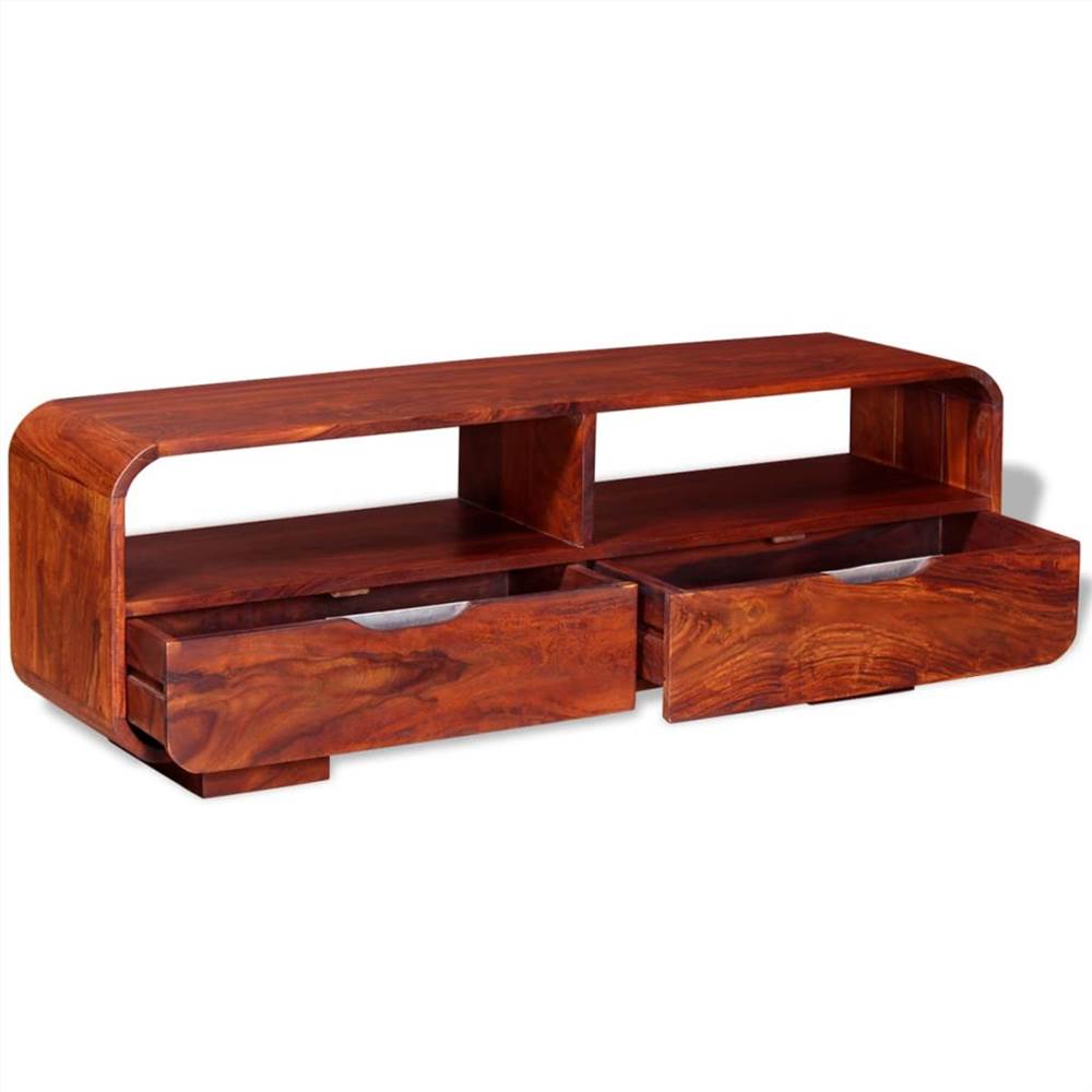 TV Cabinet Solid Sheesham Wood 116x30x40 cm