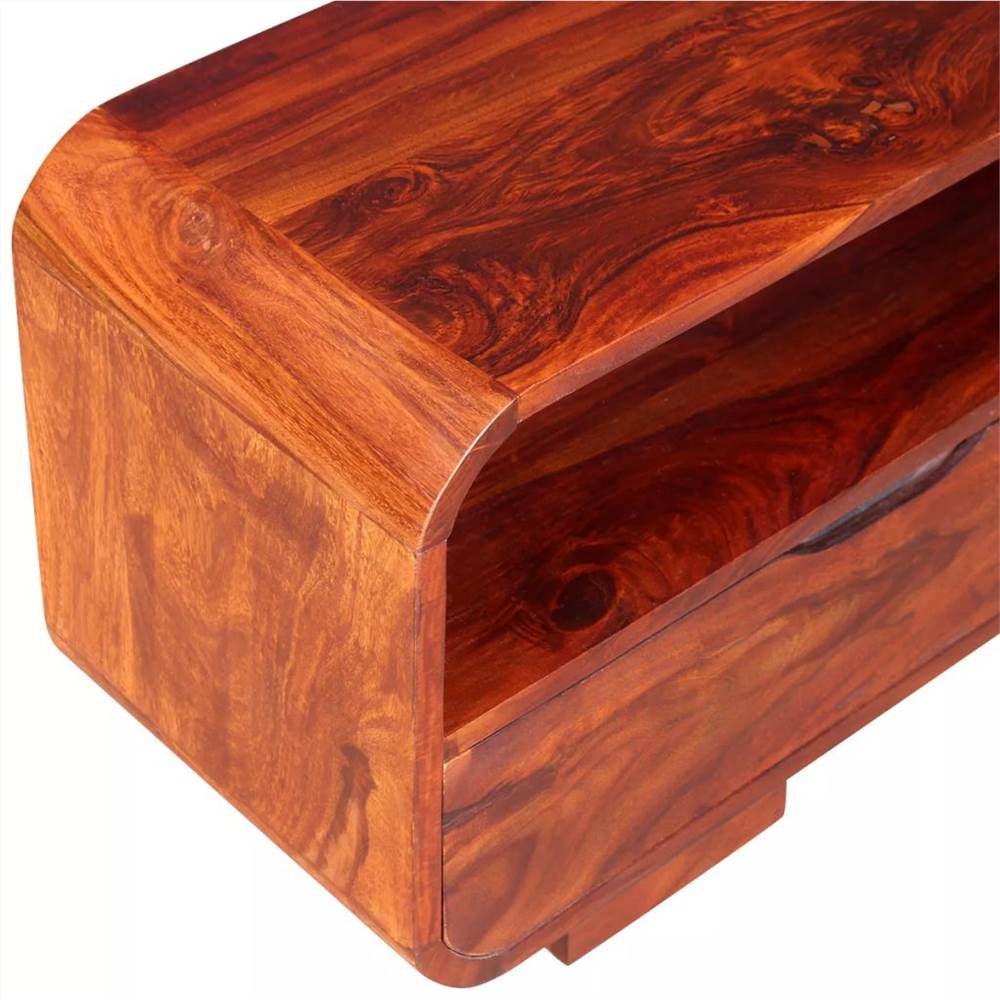 TV Cabinet Solid Sheesham Wood 116x30x40 cm