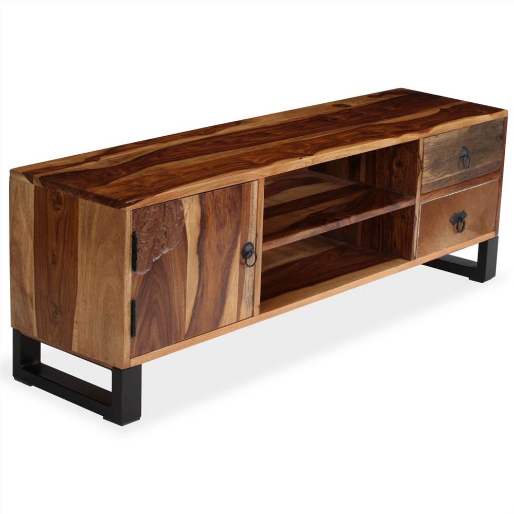 TV Cabinet Solid Sheesham Wood 120x30x40 cm