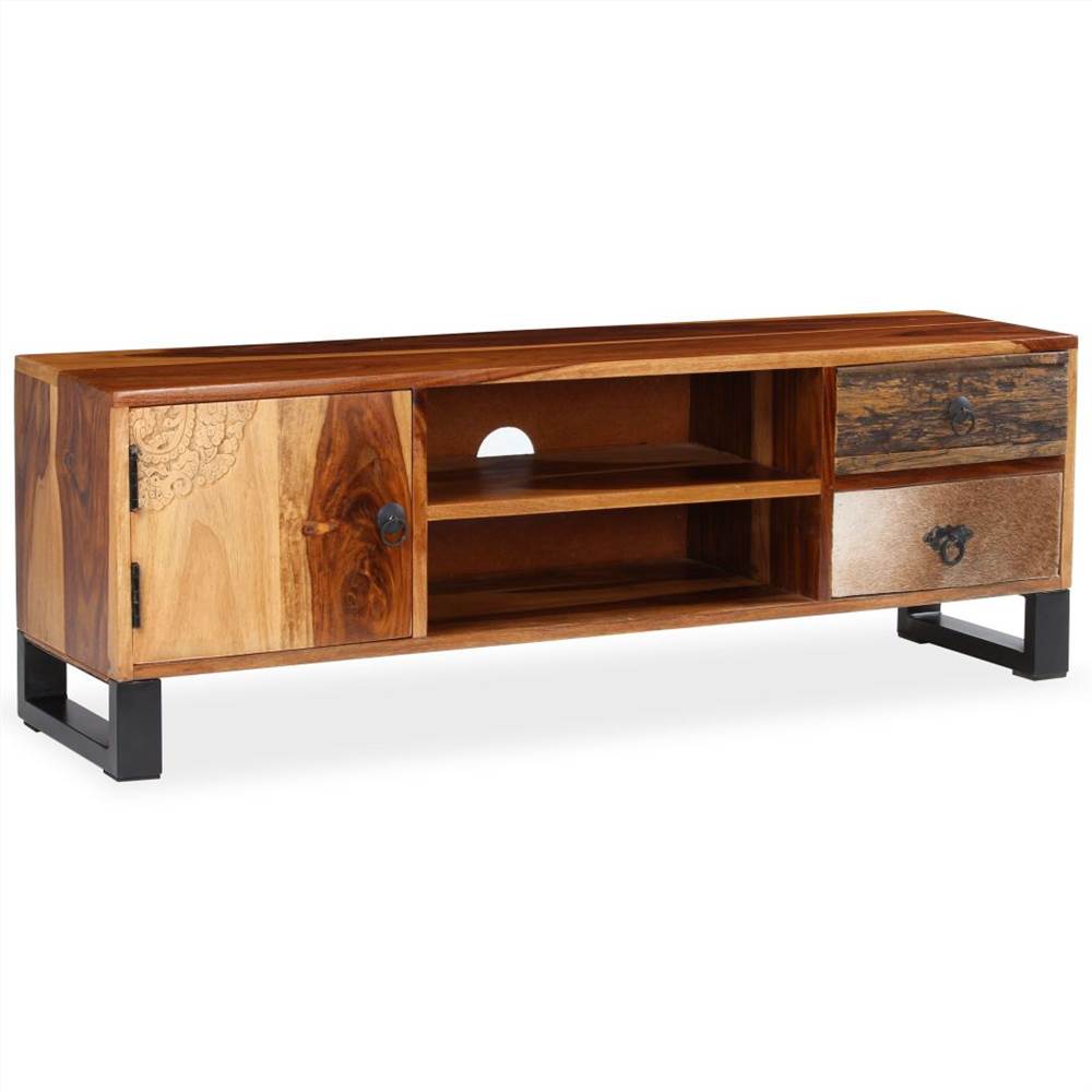 TV Cabinet Solid Sheesham Wood 120x30x40 cm