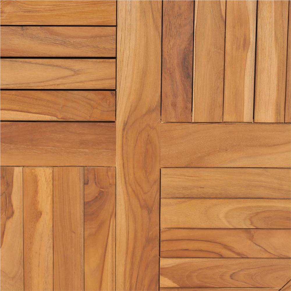 Table Top Solid Teak Wood Round 2,5 cm 80 cm