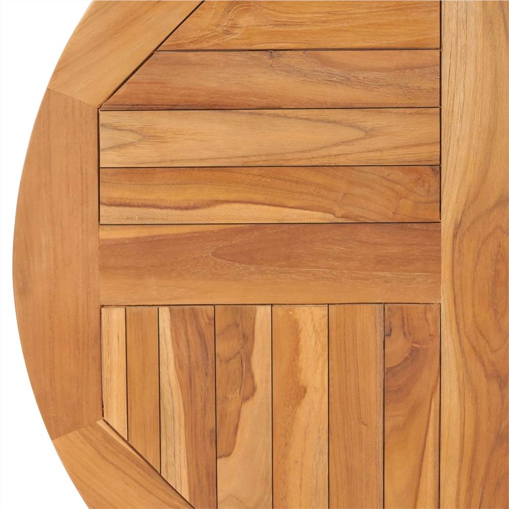 Table Top Solid Teak Wood Round 2,5 cm 80 cm