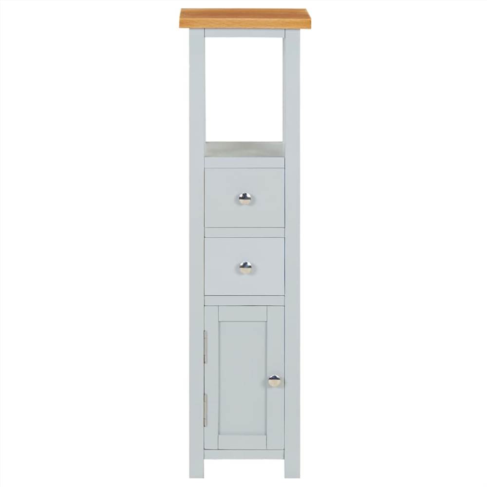 Tall Chest of Drawers 26x26x94 cm Solid Oak Wood