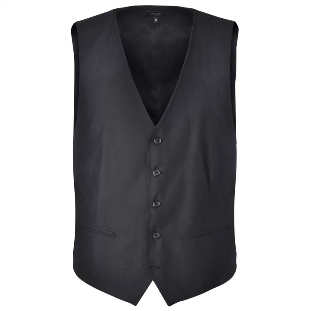 Three Piece Mens Business Suit Size 48 Black