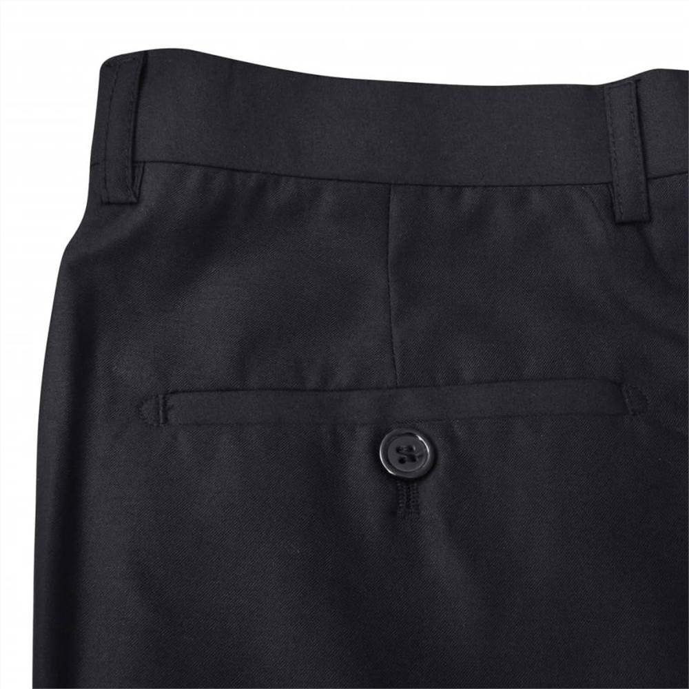 Three Piece Mens Business Suit Size 48 Black
