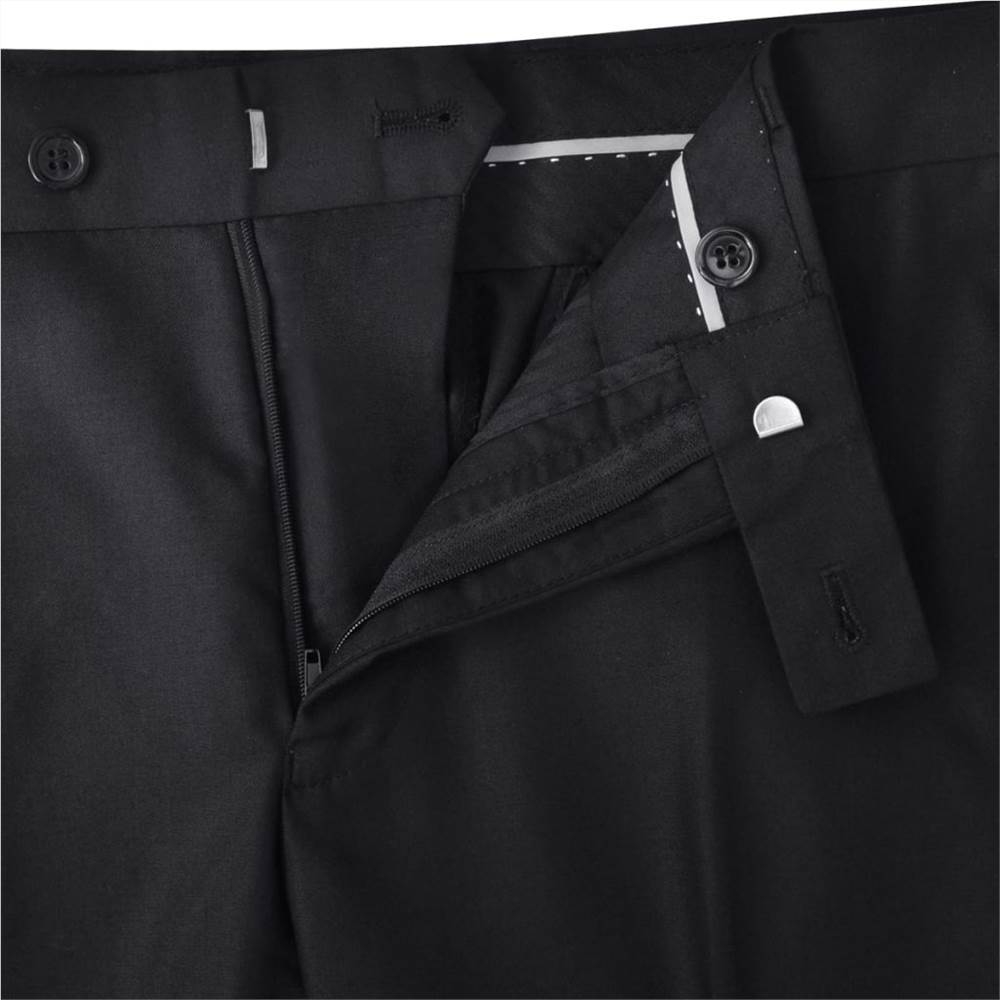 Three Piece Mens Business Suit Size 48 Black