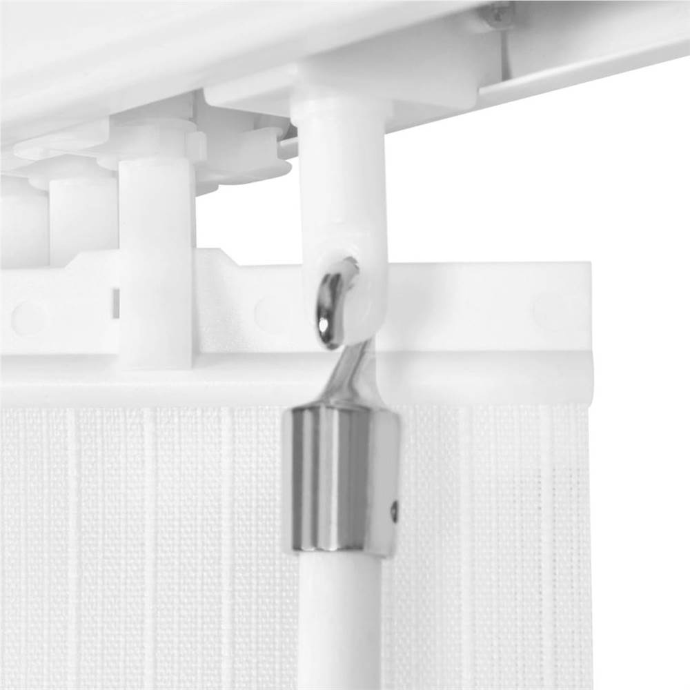 Vertical Blinds White Fabric 120x180 cm