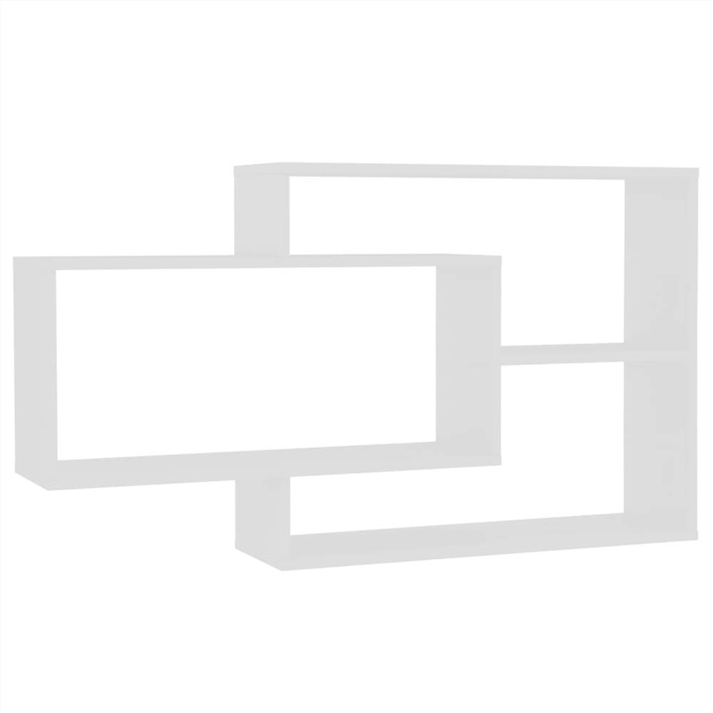 Wall Shelves White 104x20x60 cm Chipboard