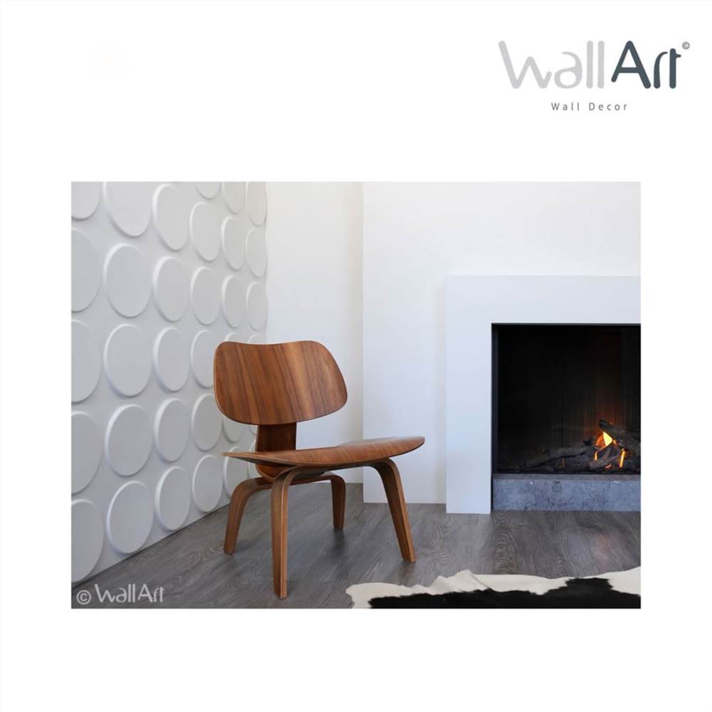 WallArt 3D Wall Panels Ellipses 12 pcs GA-WA03