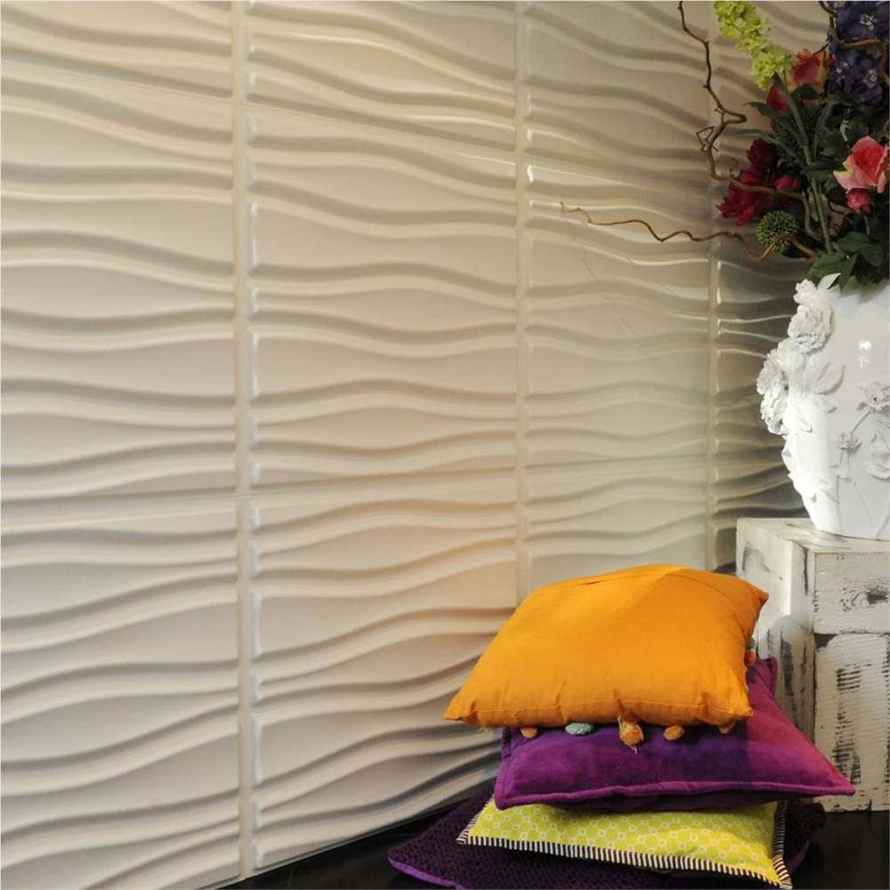 WallArt 3D Wall Panels Flows 12 pcs GA-WA14