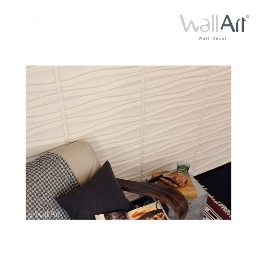 WallArt 3D Wall Panels Flows 12 pcs GA-WA14