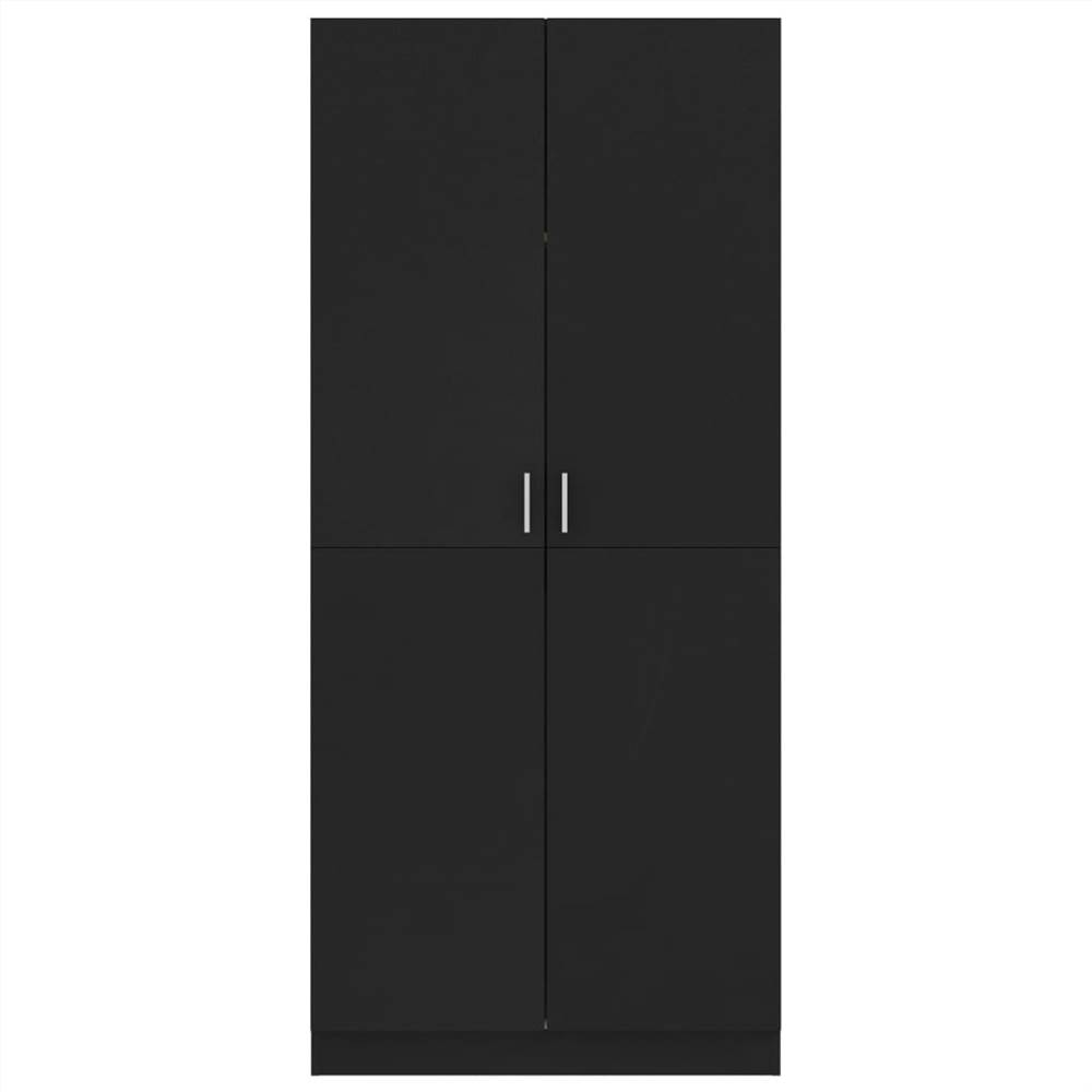 Wardrobe Black 80x52x180 cm Chipboard