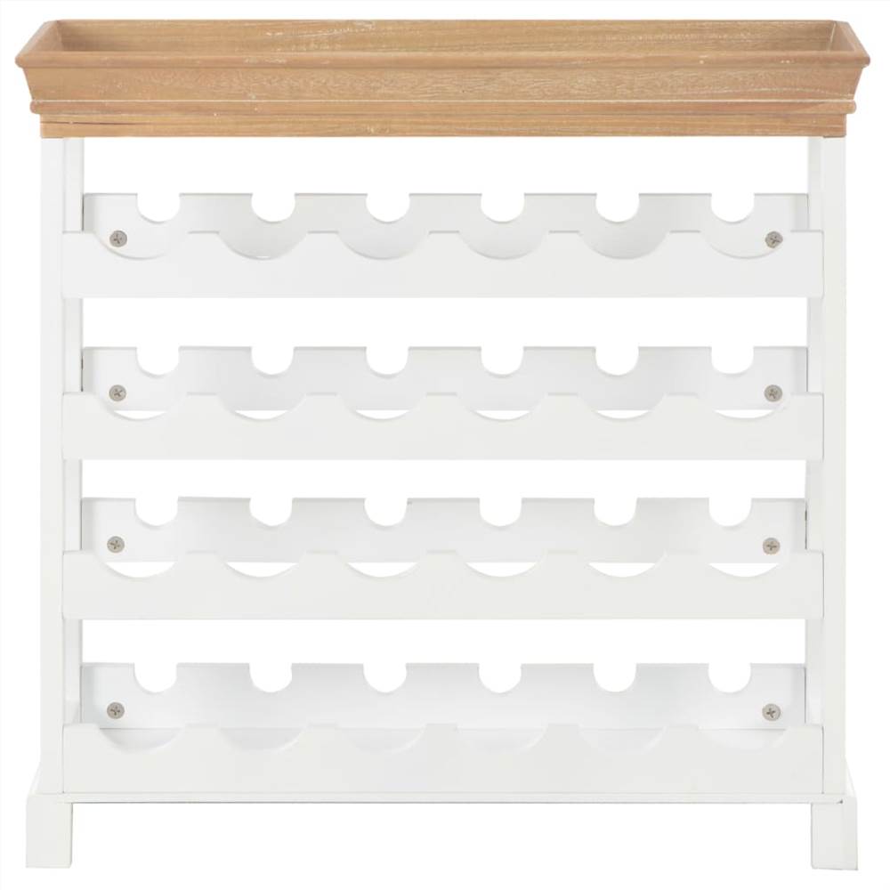 Wine Cabinet White 70x22.5x70.5 cm MDF