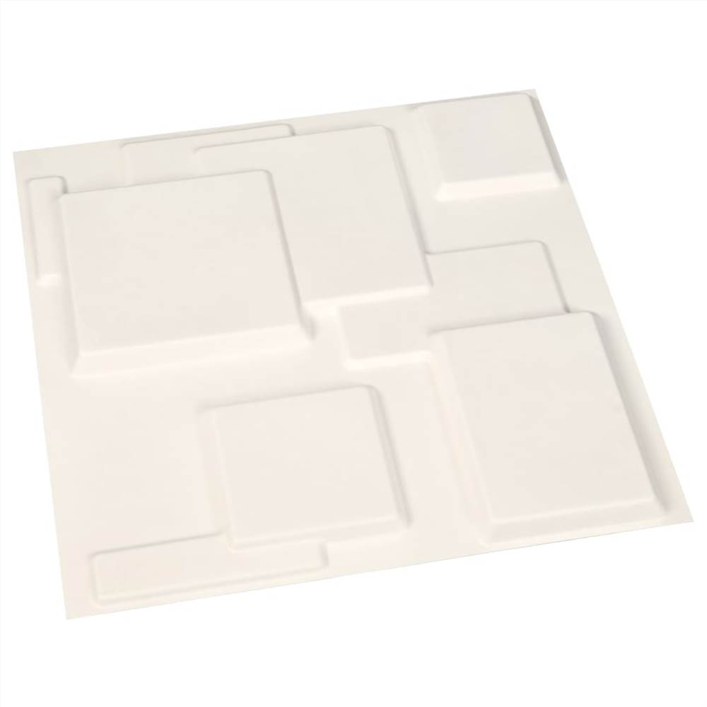 12 pcs Wall Panels 3D 0.5x0.5 m 3 m²