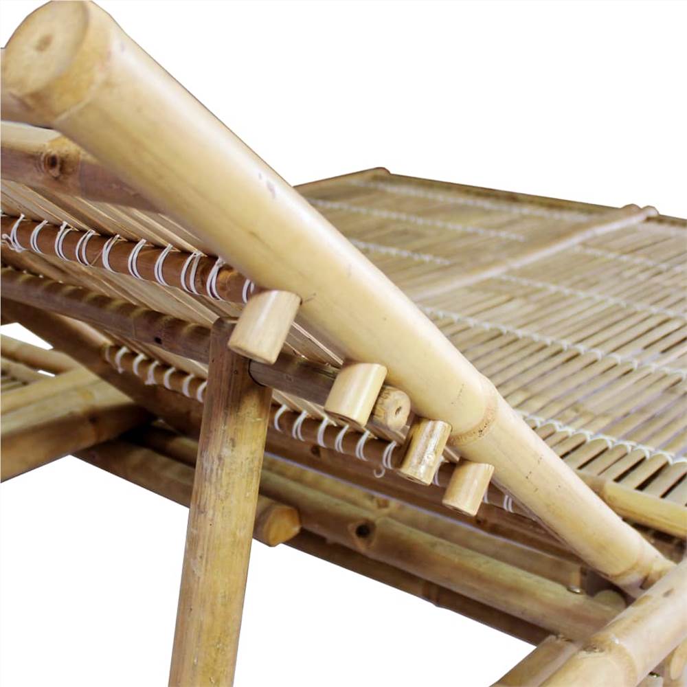 2-Person Sun Lounger Bamboo