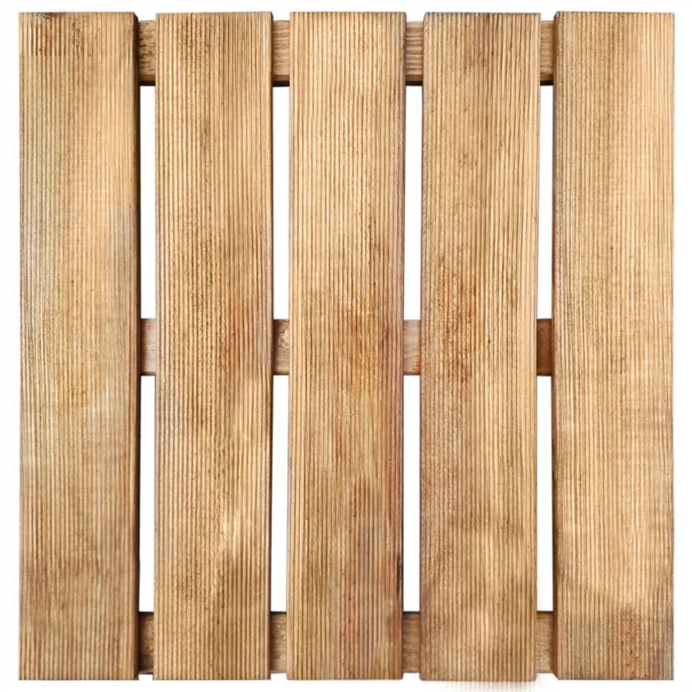 24 pcs Decking Tiles 50x50 cm Wood Brown