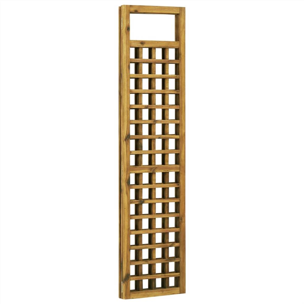 3-Panel Room Divider/Trellis Solid Acacia Wood 120x170 cm