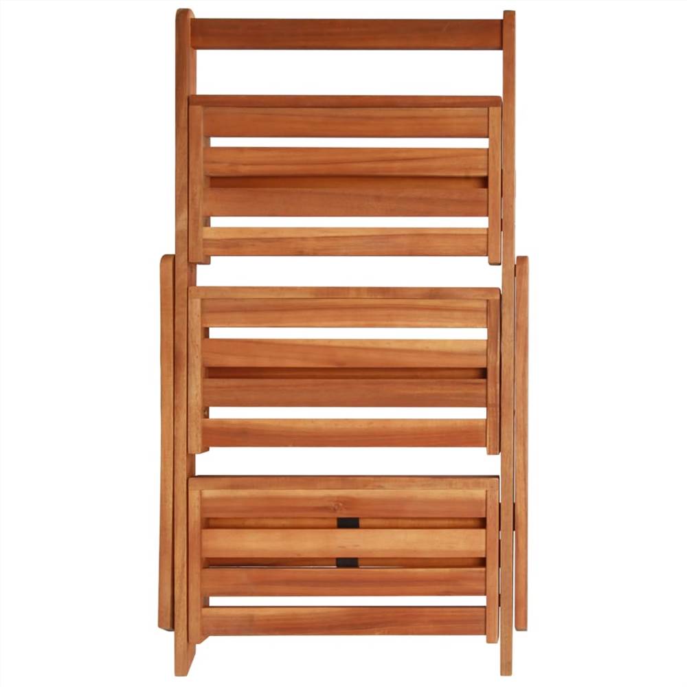 3-Tier Plant Stand 50x63x80 cm Solid Acacia Wood