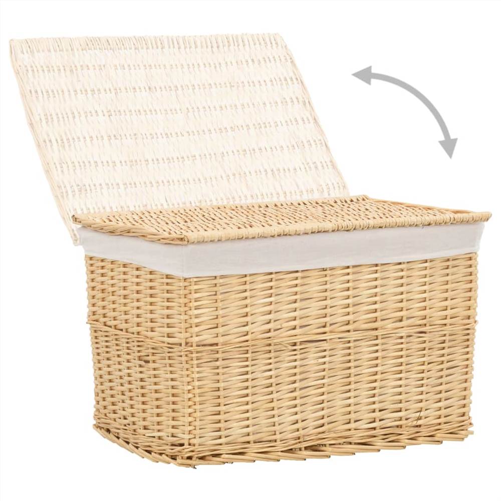 6 Piece Stackable Basket Set Natural Willow
