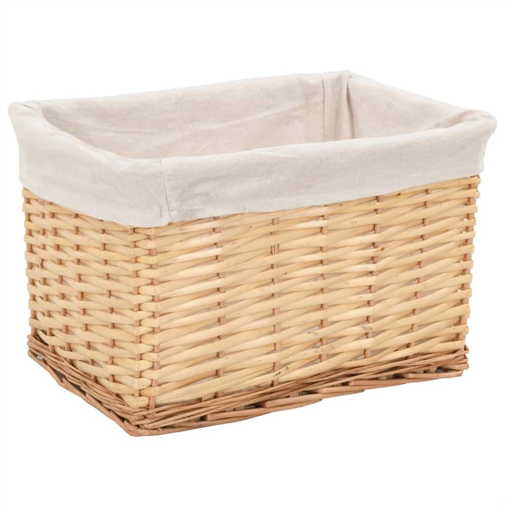 6 Piece Stackable Basket Set Natural Willow