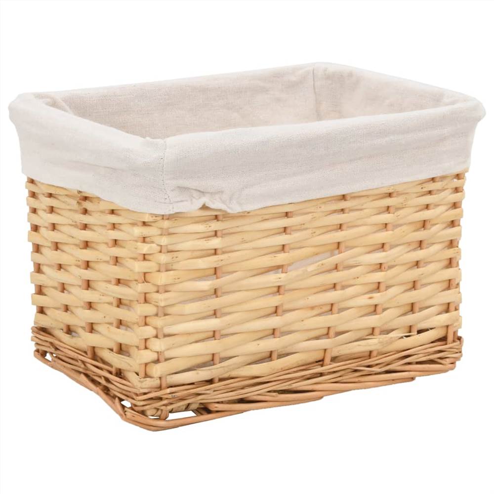 6 Piece Stackable Basket Set Natural Willow