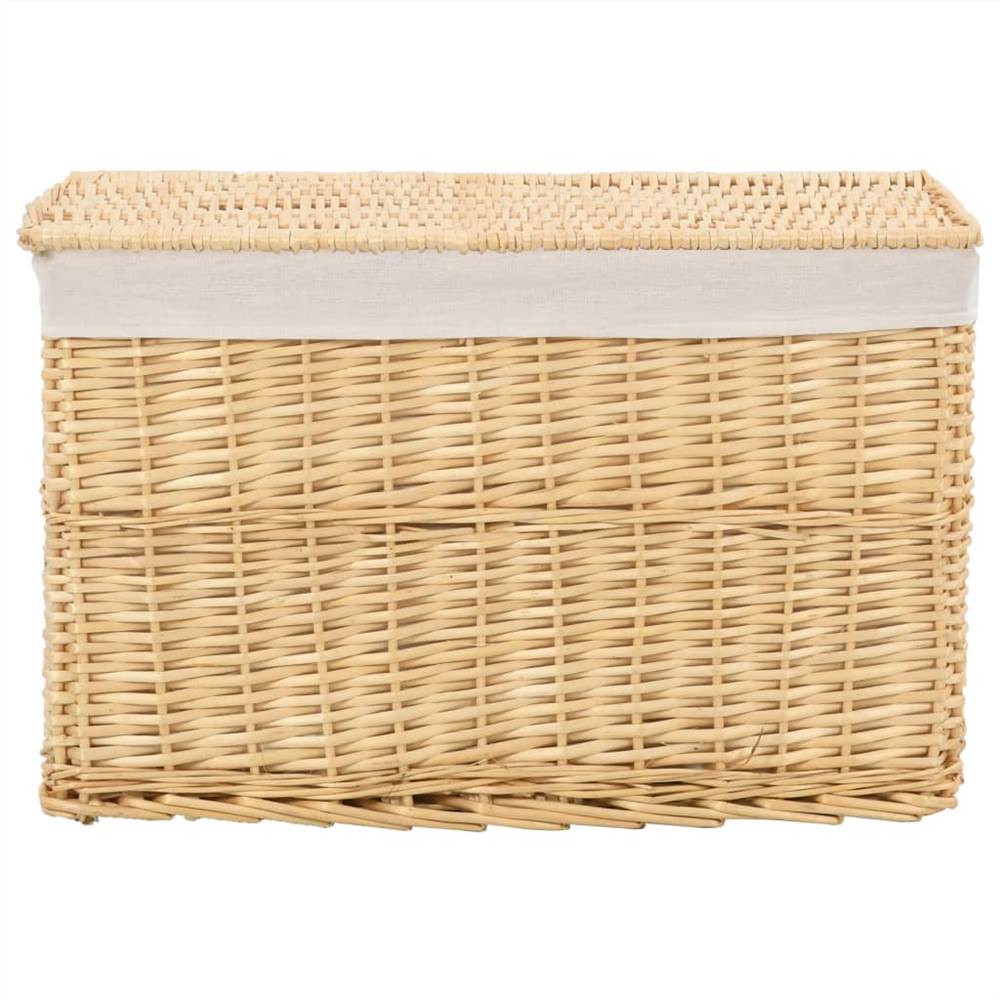 6 Piece Stackable Basket Set Natural Willow