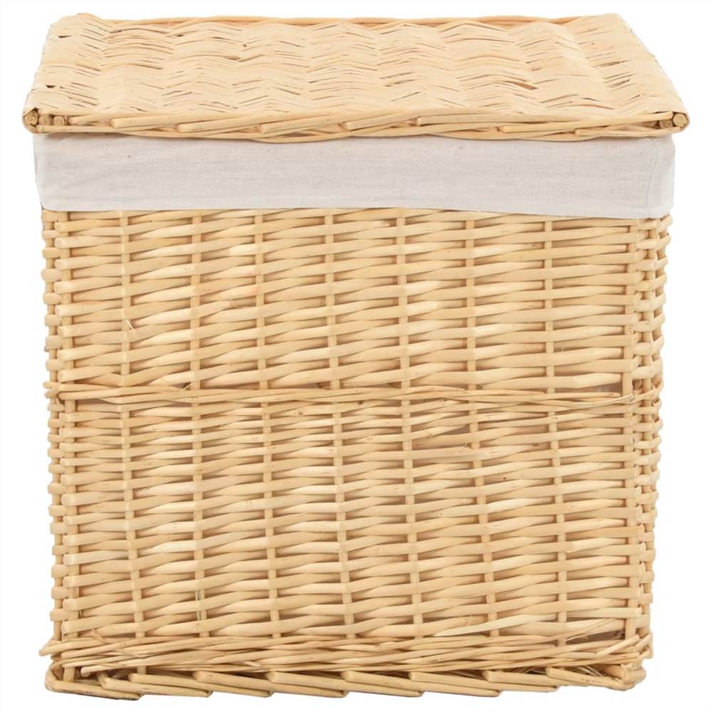 6 Piece Stackable Basket Set Natural Willow