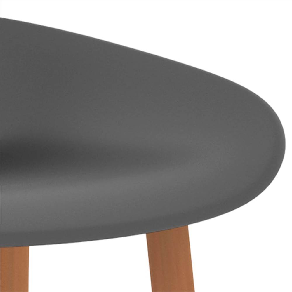 Bar Chairs 2 pcs Grey