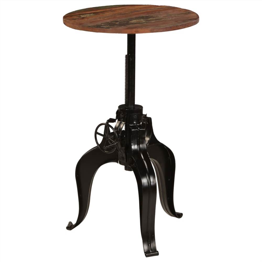 Bar Table Solid Reclaimed Wood 60x(76-110) cm