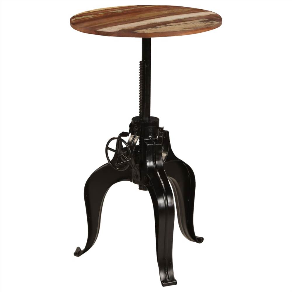 Bar Table Solid Reclaimed Wood 60x(76-110) cm