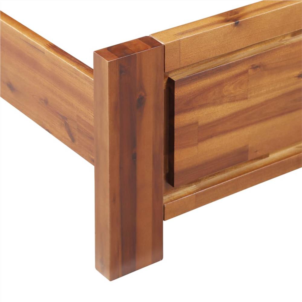 Bed Frame Solid Acacia Wood 180x200 cm