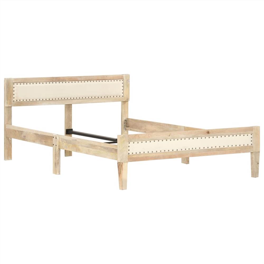 Bed Frame Solid Mango Wood 120 cm