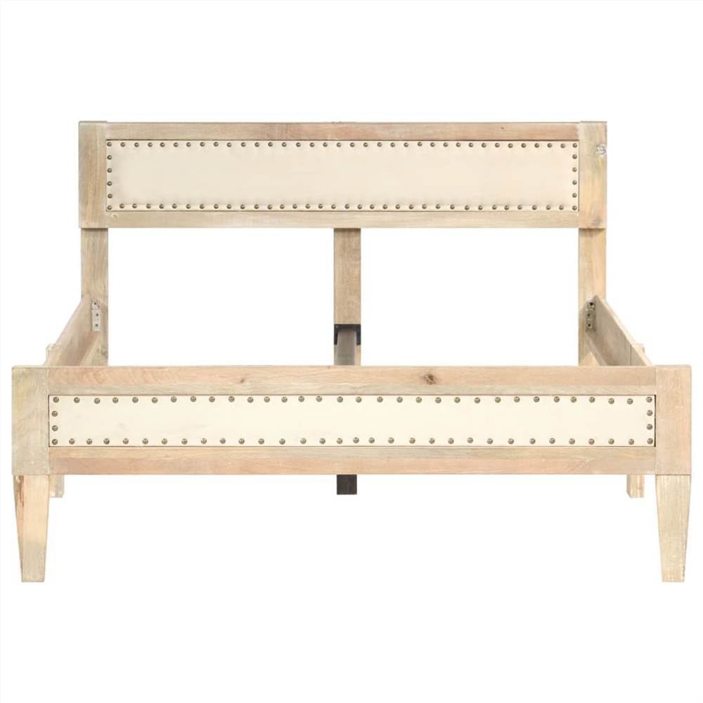 Bed Frame Solid Mango Wood 120 cm