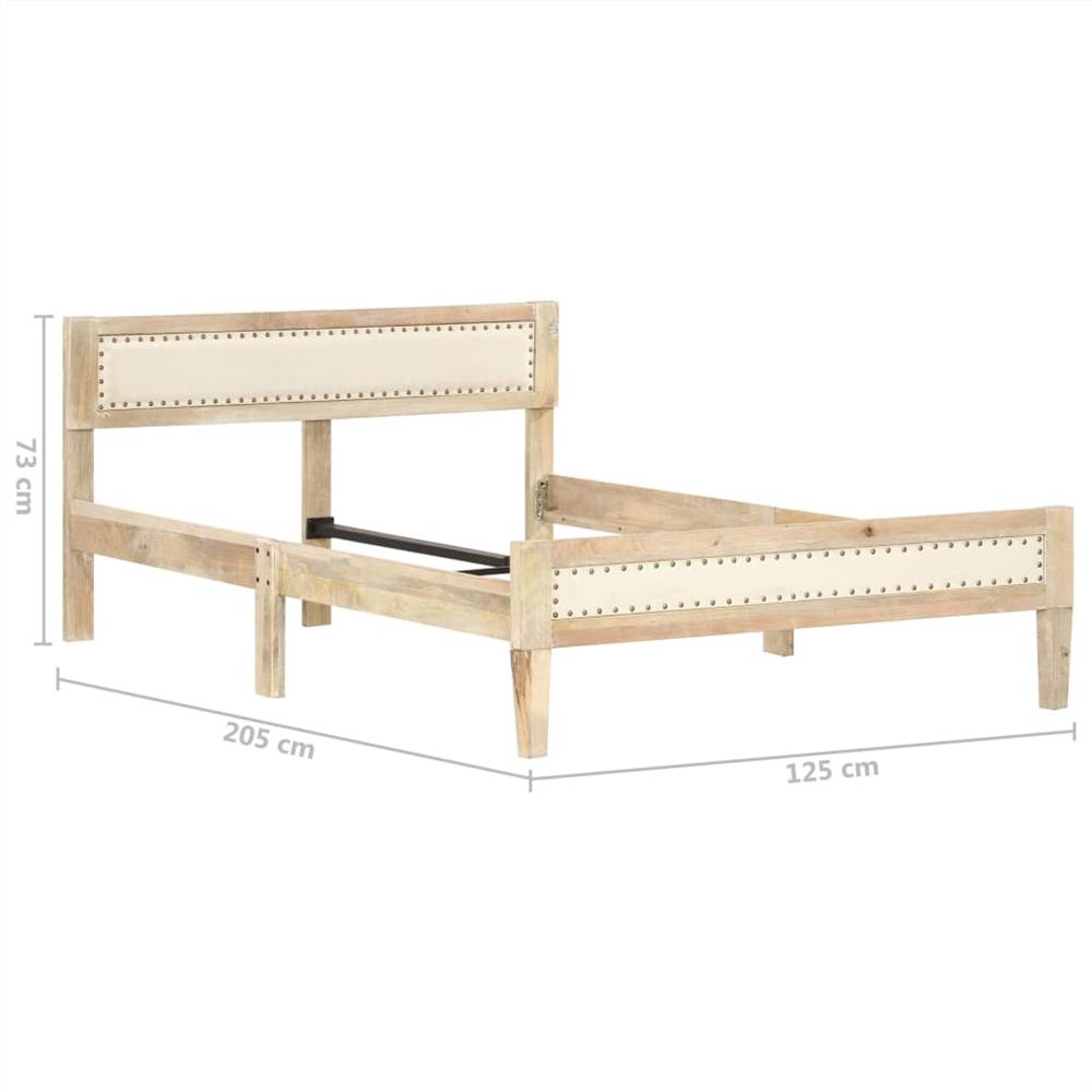 Bed Frame Solid Mango Wood 120 cm