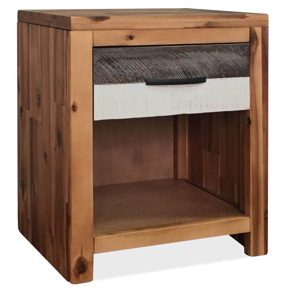 Bedside Tables 2 pcs Solid Acacia Wood 40x30x48 cm