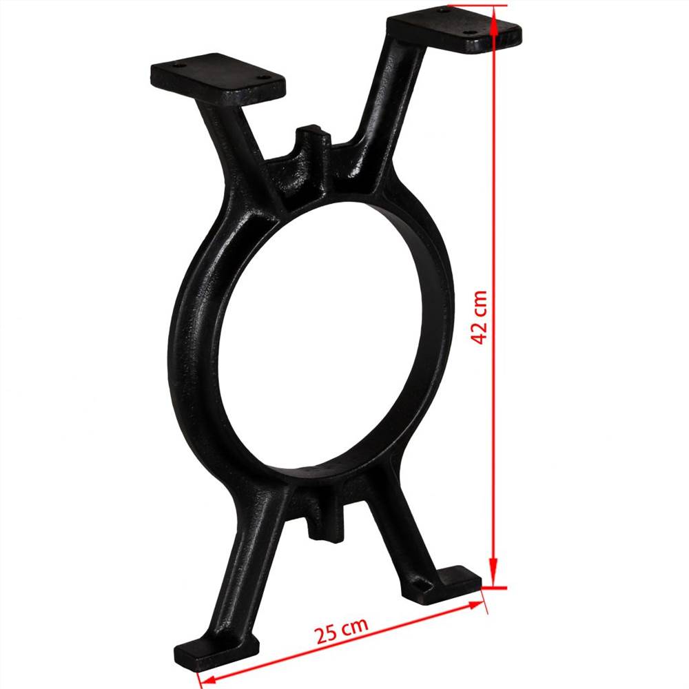 Bench Legs 2 pcs O-Frame Cast Iron