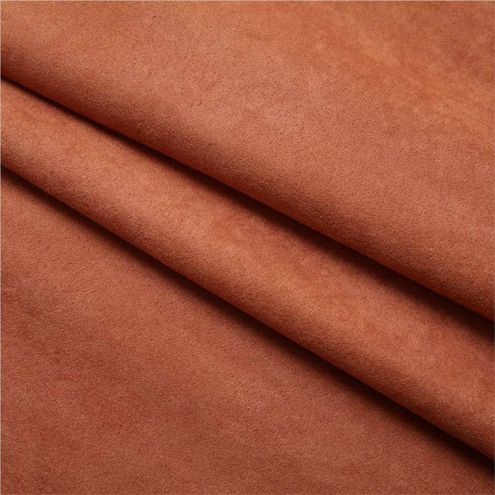 Blackout Curtains with Hooks 2 pcs Rust 140x175 cm