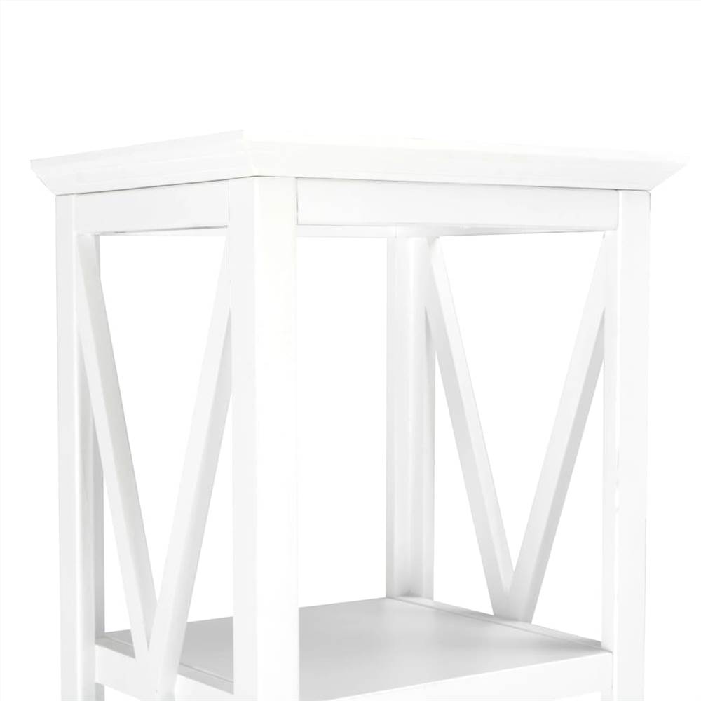 Bookcase with 1 Drawer White 40x30x170 cm MDF