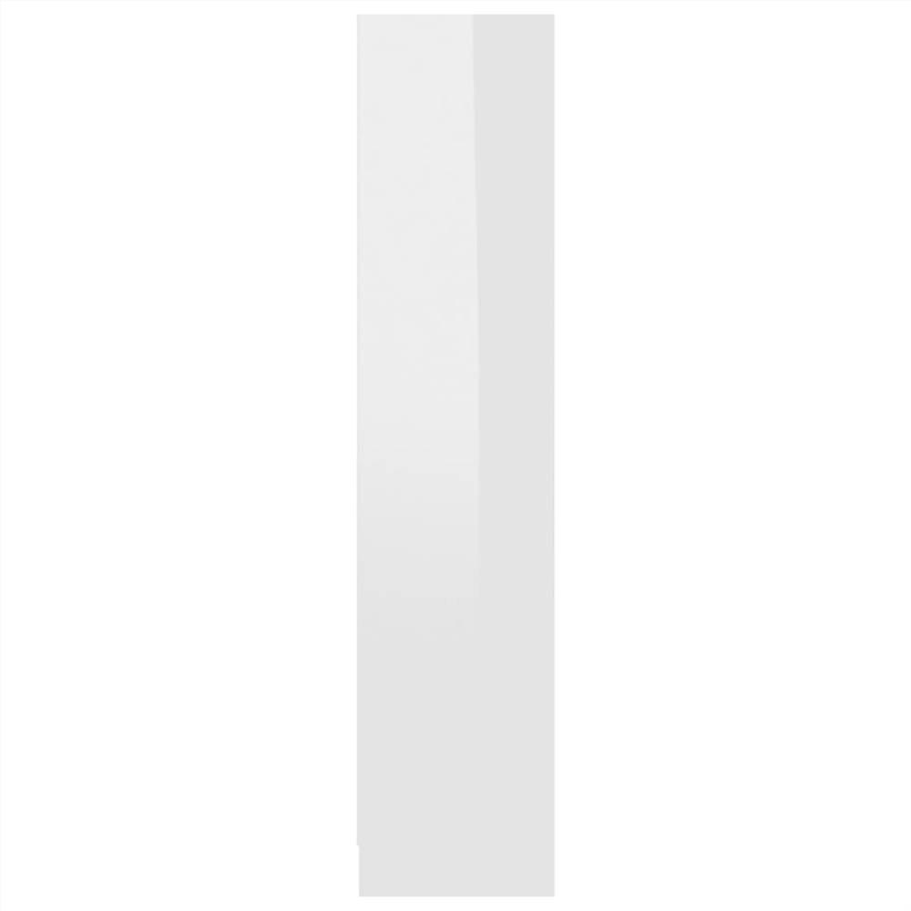 Bookshelf High Gloss White 80x24x108 cm Chipboard