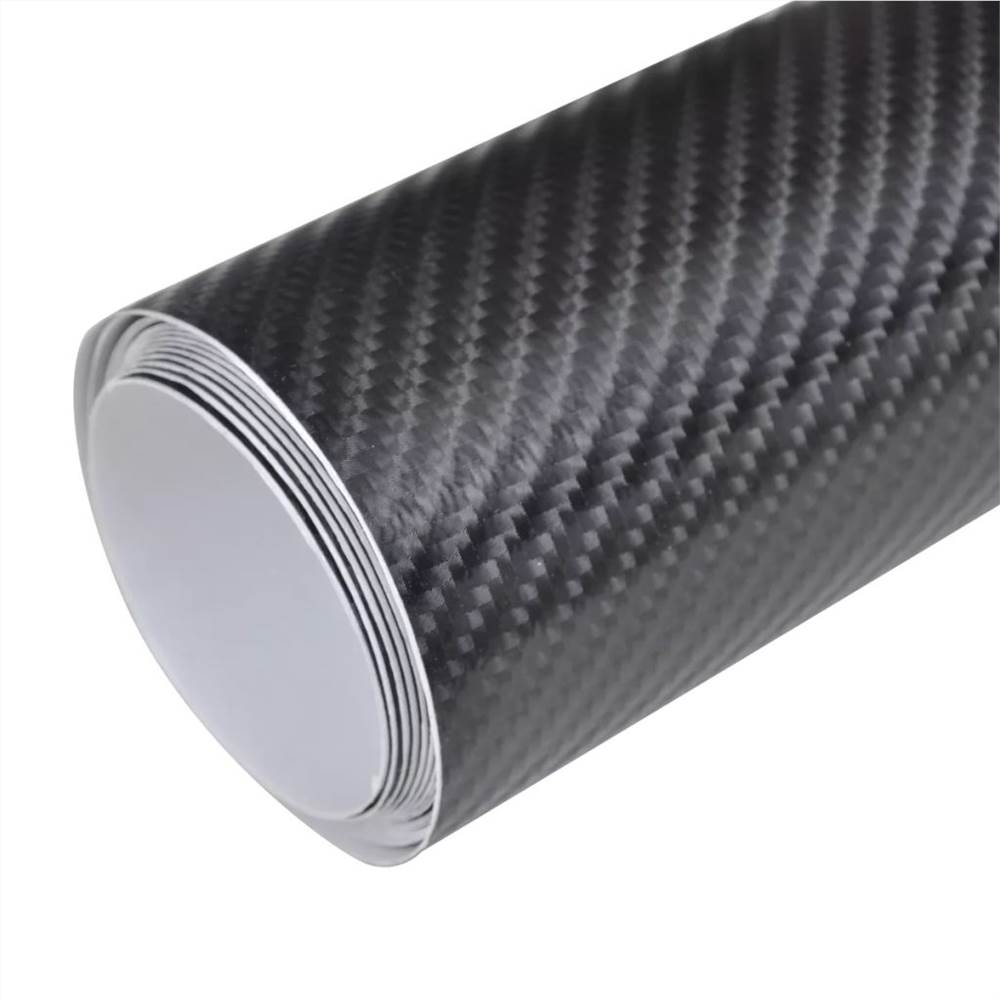 Carbon Fiber Vinyl Car Film 4D Black 152 x 500 cm